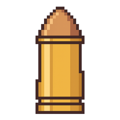pixel art mermi
. No background. Transparent background. Blank background. No shadows. 2d. In-Game asset. flat