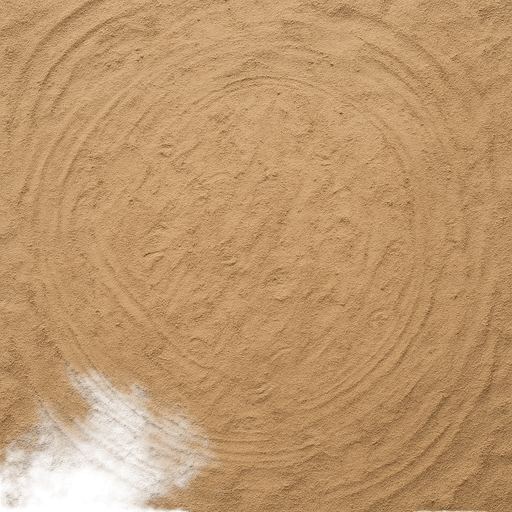 Photorealistic sand arena groun from top view