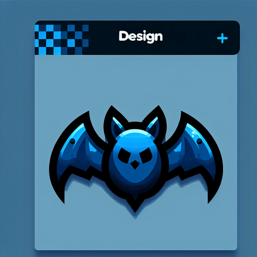 blue bat.
Single Game Texture. In-Game asset. 2d. Blank background. High contrast. No shadows.