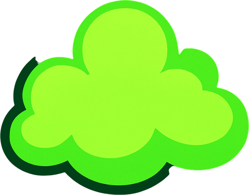 cloud green.
In-Game asset.  2d.  High contrast.  No shadows