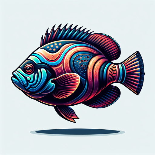 a realistic emperorFish.
Single Game Texture. In-Game asset. 2d. Blank background. High contrast. No shadows.