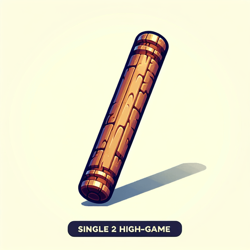 Imagine a rod.
Single Game Texture. In-Game asset. 2d. Blank background. High contrast. No shadows.