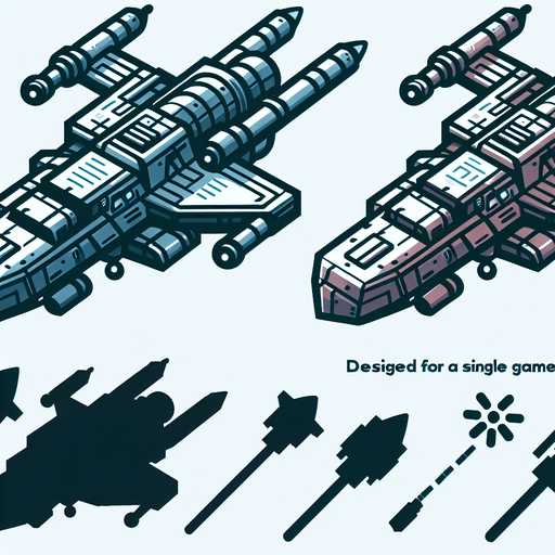 space ship.
Single Game Texture. In-Game asset. 2d. Blank background. High contrast. No shadows.