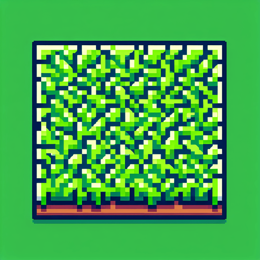 Make an green grass 8bit texture 2d and flat.
Single Game Texture.  In-Game asset.  2d.  Blank background.  High contrast.  No shadows