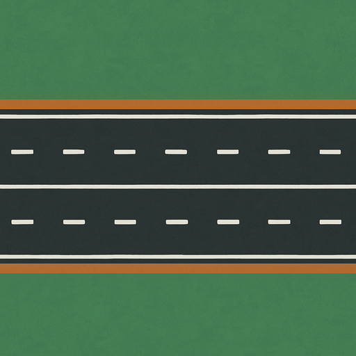 Make a freeway with image ratio of 2048x2732 but freeway should be seem like top view and should go from left to right.
In-Game asset.  2d.  High contrast.  No shadows