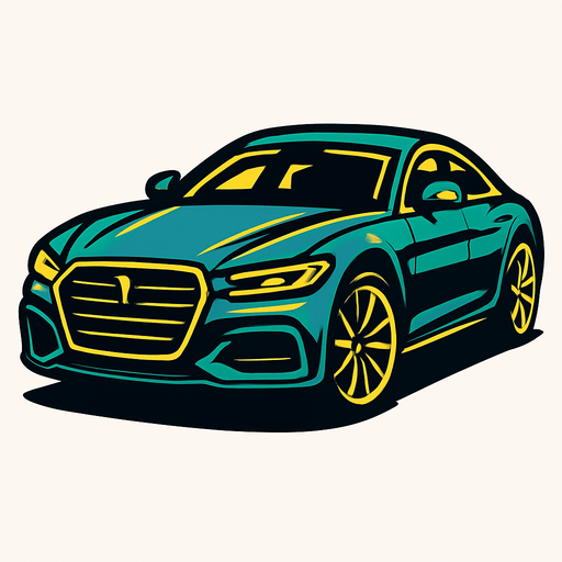 make a fancy car.
In-Game asset.  2d.  High contrast.  No shadows