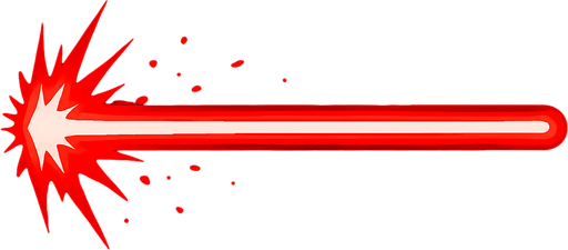 A huge Laser beam, red.
In-Game asset.  2d.  High contrast.  No shadows