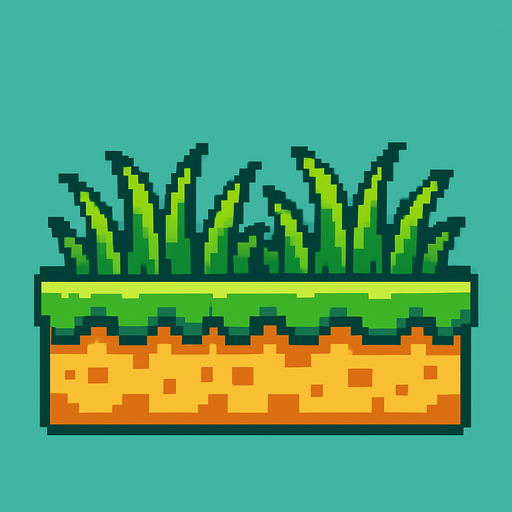 grass for a flappy bird game.
In-Game asset.  2d.  High contrast.  No shadows