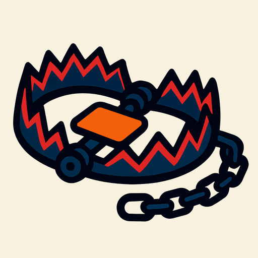 trap.
In-Game asset.  2d.  High contrast.  No shadows