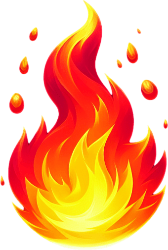 Fire partical trail.
Single Game Texture. In-Game asset. 2d. Blank background. No shadows.