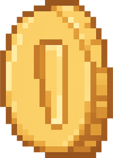Golden con style pixel art. No background. Transparent background. Blank background. No shadows. 2d. In-Game asset. flat