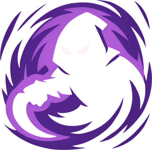 game skill logo, skill name is "shadow". no text. only image..
In-Game asset.  2d.  High contrast.  No shadows