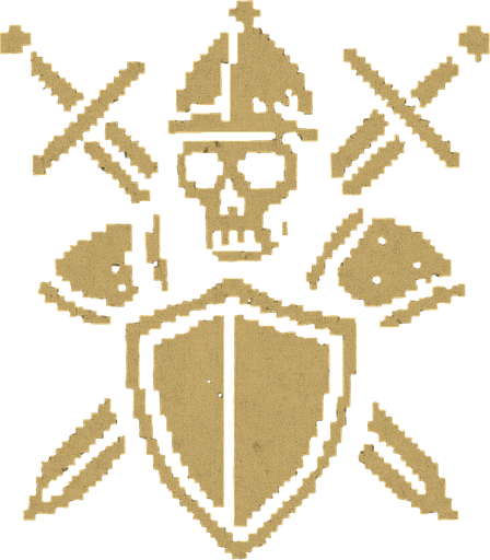 Warrior logo Dark souls style 2d pixel art.
In-Game asset.  2d.  High contrast.  No shadows
