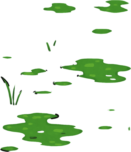 A muddy swamp ground.
In-Game asset.  2d.  High contrast.  No shadows