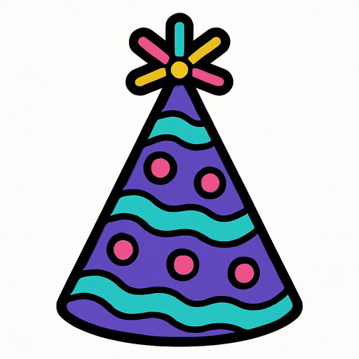 Party hat.
In-Game asset.  2d.  High contrast.  No shadows