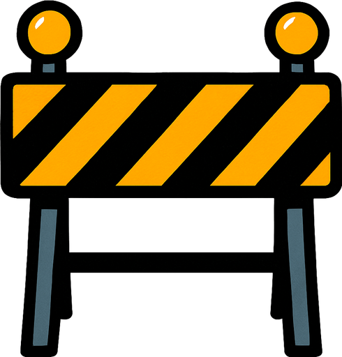 bariyer.
In-Game asset.  2d.  High contrast.  No shadows