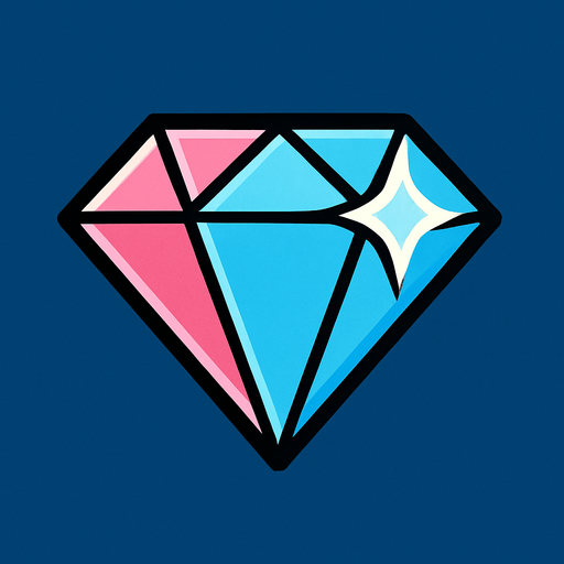 diamond.
In-Game asset.  2d.  High contrast.  No shadows