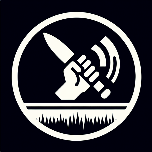 A dagger or fist icon striking, but with sound waves around it being cancelled or muffled (e.g., crossed out or dissolving)..
Single Game Texture.  In-Game asset.  2d.  Blank background.  High contrast.  No shadows