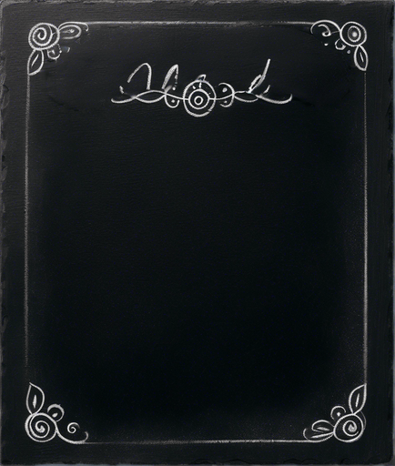 Text "NOVICE BLEND" in chalk