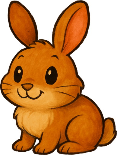 make the rabbit cartoony