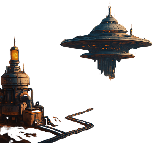 Fullscreen modern App Store landscape banner, 16:9, high definition, for a game titled "Gezegen" and with the description "Kendi uzay kolonini kur, kaynakları topla, otomasyon sistemleri geliştir ve diğer kolonilerle stratejik savaşlara girerek galaksinin hakimi ol!". No text on banner!, Uzay istasyonu, Gezegen