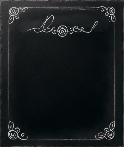 Text "NOVICE BLEND" in chalk