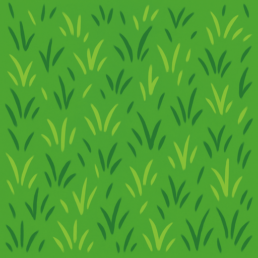 Un asset cuadrado 2000*2000 de un campo de cesped, estilo lineless.
In-Game asset.  2d.  High contrast.  No shadows