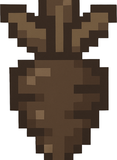 Choco but all parts of the carrot are visible and only the carrot is painted brown