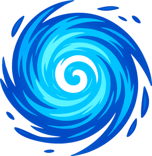 Mavi top rasengan top.
In-Game asset.  2d.  High contrast.  No shadows