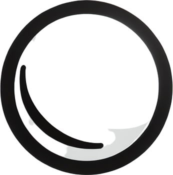 A white bubble with a black outline
Single Game Texture.  In-Game asset.  2d.  Blank background.  High contrast.  No shadows