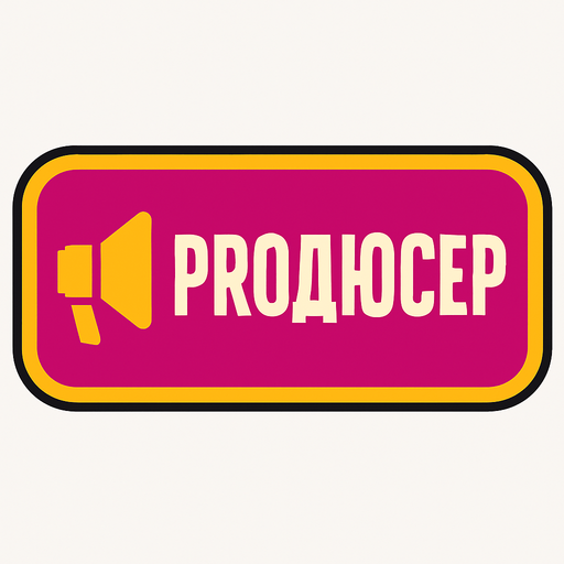 ПРОДЮСЕР BUTTON.
In-Game asset.  2d.  High contrast.  No shadows