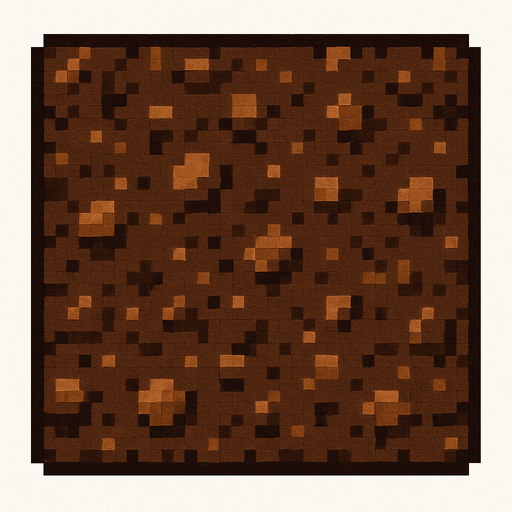 square soil texture.
In-Game asset.  2d.  High contrast.  No shadows. pixel
