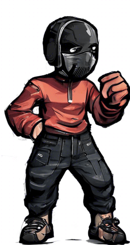 no mask, different clothing