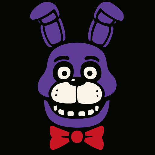 Bonnie head.
In-Game asset.  2d.  High contrast.  No shadows