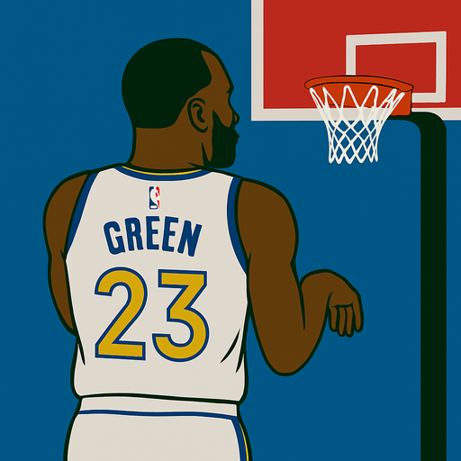 Change picture so his hands are down preparing to shoot