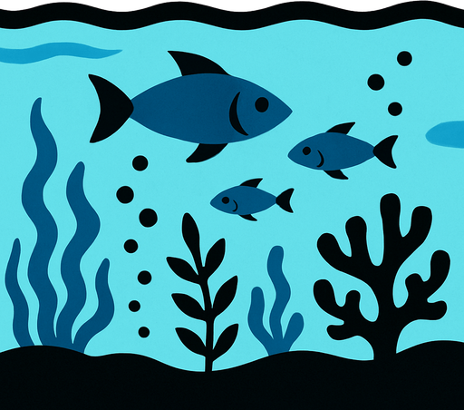 ocean under.
In-Game asset.  2d.  High contrast.  No shadows