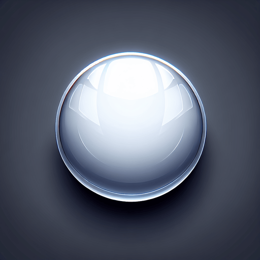 New ball button.
Single Game Texture. In-Game asset. 2d. Blank background. High contrast. No shadows.