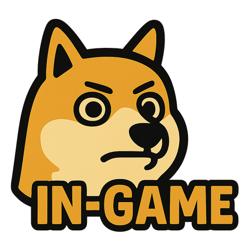 make those famous dog memes that are so well known.one cracter. head.
In-Game asset.  2d.  High contrast.  No shadows