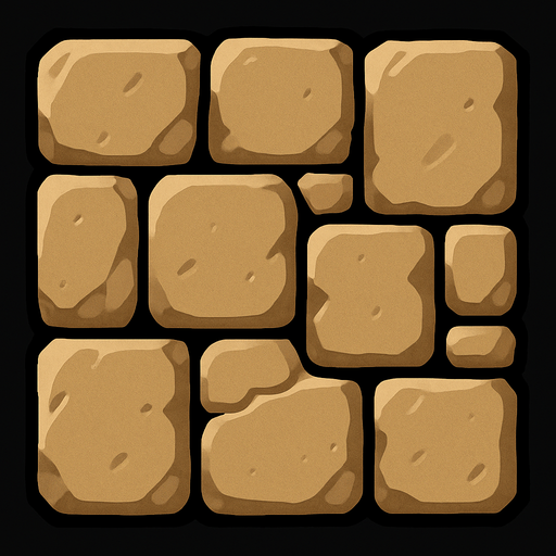 stone, cell for wall.
In-Game asset.  2d.  High contrast.  No shadows