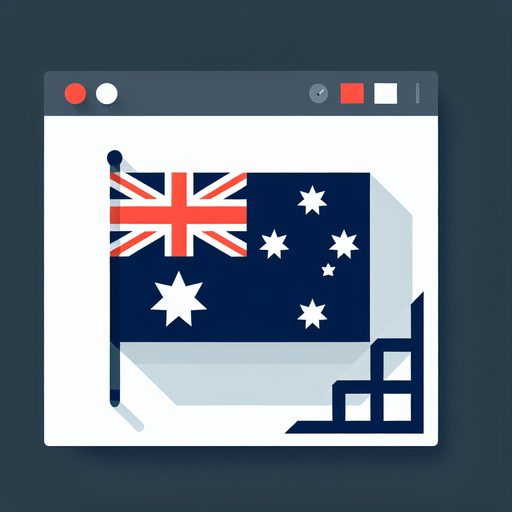 australia flag. flat. simple..
Single Game Texture. In-Game asset. 2d. Blank background. High contrast. No shadows.