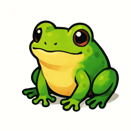 Small frog on white background.
In-Game asset.  No shadows