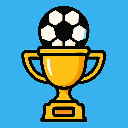 football cup.
In-Game asset.  2d.  High contrast.  No shadows