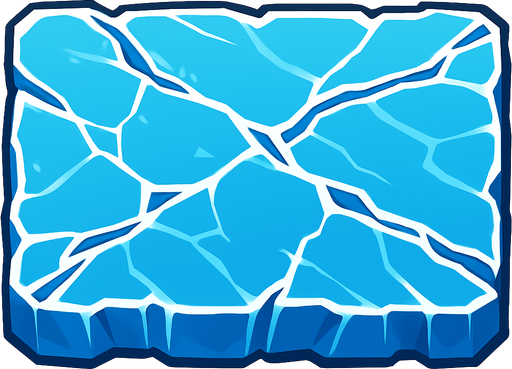 Icy surface.
In-Game asset.  2d.  High contrast.  No shadows
