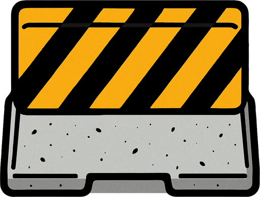 a top down obstacle for car driving game.
In-Game asset.  2d.  High contrast.  No shadows