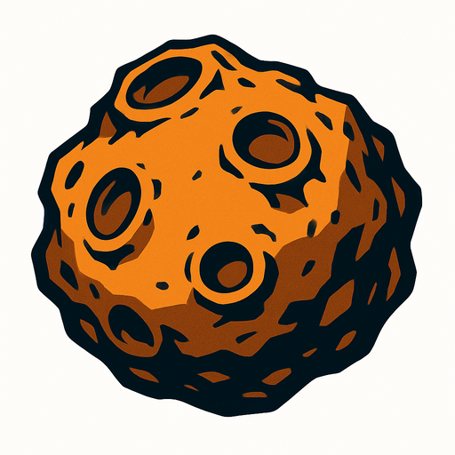 astroid remove background.
In-Game asset.  2d.  High contrast.  No shadows