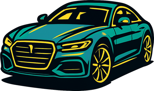 make a fancy car.
In-Game asset.  2d.  High contrast.  No shadows