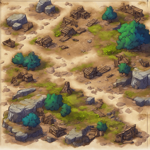 Added more scenery, such as stone cliffs and wood, etc.