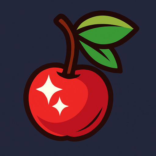 Shiney Chery vector.
In-Game asset.  2d.  High contrast.  No shadows