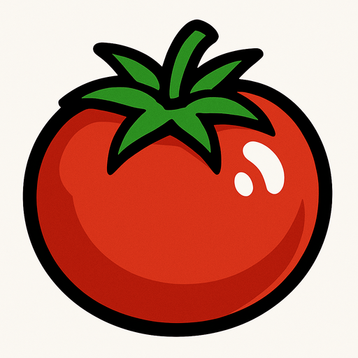 tomato.
In-Game asset.  2d.  High contrast.  No shadows
