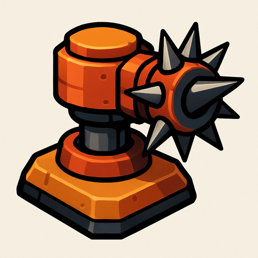 Spike turret.
In-Game asset.  2d.  High contrast.  No shadows